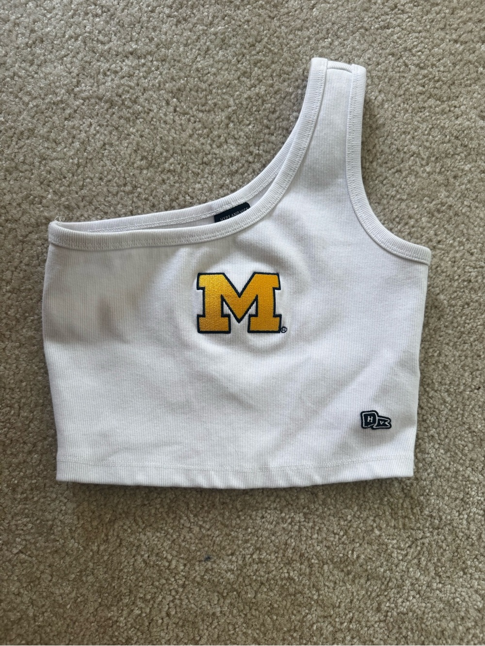 Hype and Vice University of Michigan one shoulder tank top